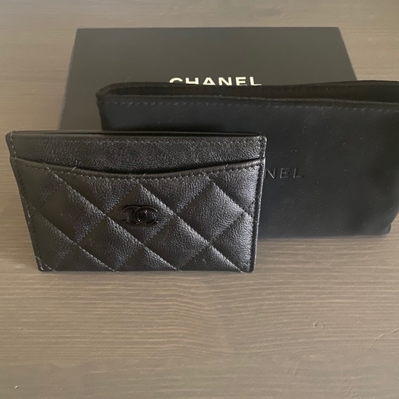 Chanel So Black Flat Card Holder - Picture 4 of 8